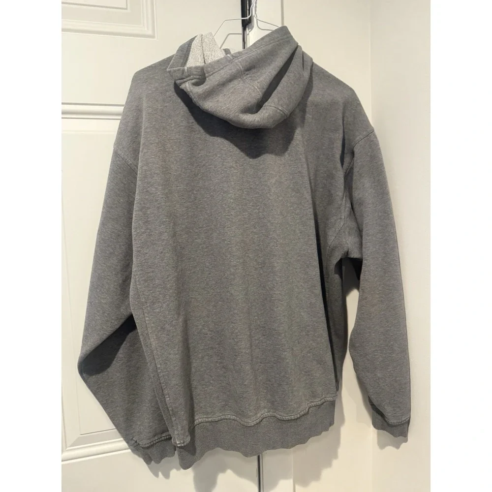 Vintage Nike Amity Football Center Swoosh Gray Men's Hoodie Sz M Pullover